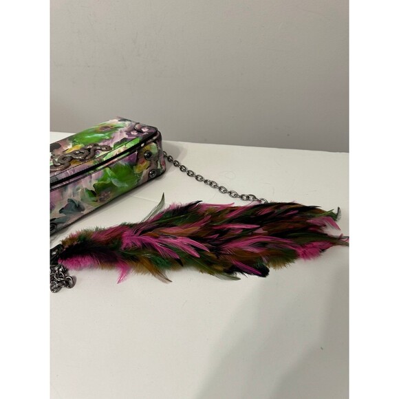 SHARIF ORIGINAL LACQUERED LEATHER SNAKES AND FEATHERS CROSSBODY NEW VERY RARE - Picture 7 of 11